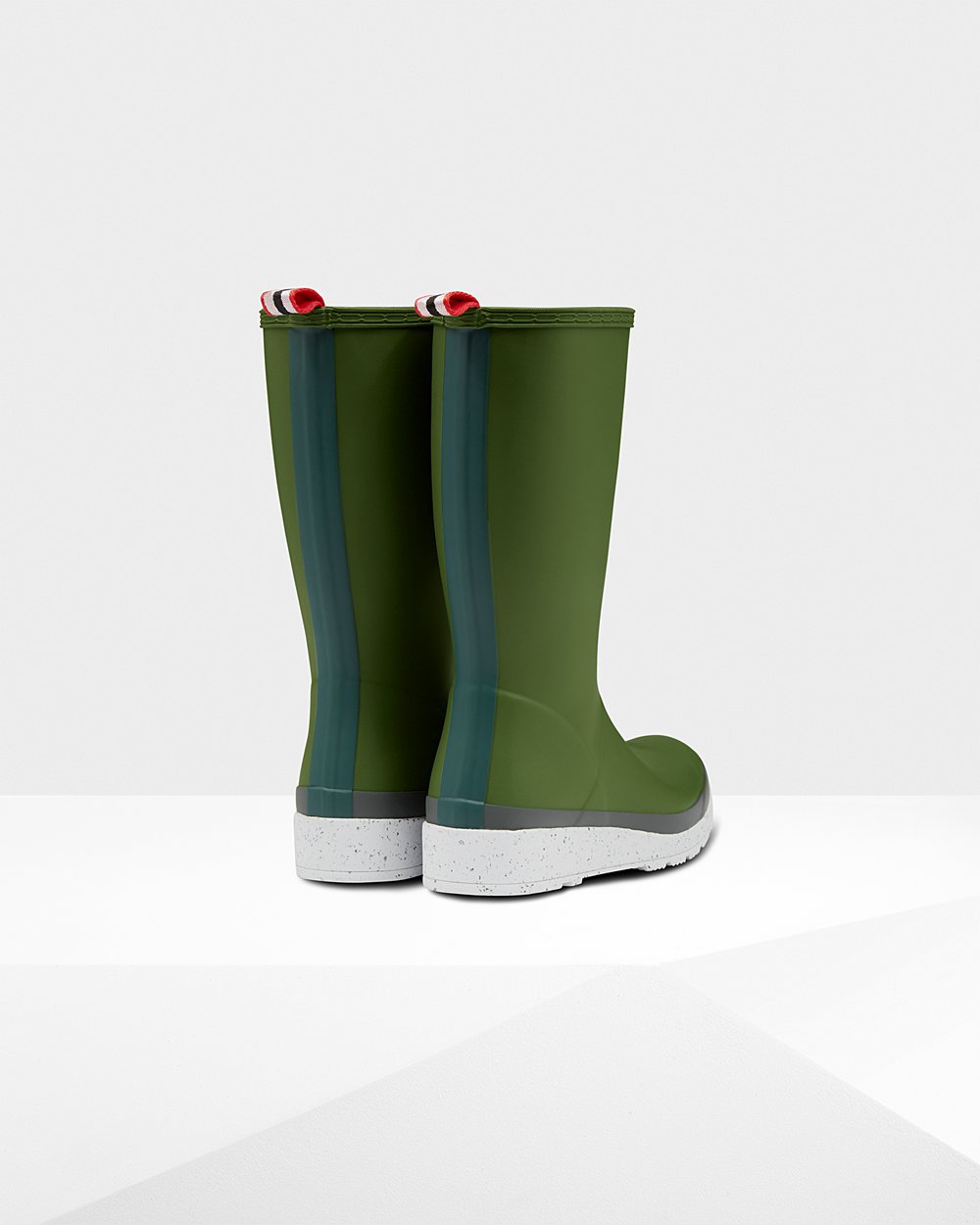 Women Hunter Original Tall Speckle Rain | Play Boots Green/White | NZ-58136-NMSX